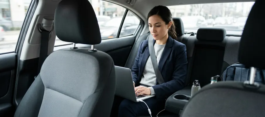 Working productively while using monthly chauffeur service Dubai
